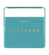 Fieldbar Mini Bar Cooler Box With Leather Sling In Blue