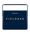 Fieldbar Mini Bar Cooler Box With Leather Sling In Blue