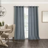 Fieldcrest Catalina Grommet Top Light-filtering Single Curtain Panel In Blue