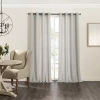 Fieldcrest Catalina Grommet Top Light-filtering Single Curtain Panel In Gray