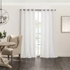 Fieldcrest Catalina Grommet Top Light-filtering Single Curtain Panel In White