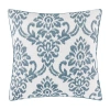 Fieldcrest Chenille Square Throw Pillow In Blue
