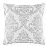 Fieldcrest Chenille Square Throw Pillow In Gray