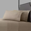 Fieldcrest Classic Stripe 400tc Pillowcase In Sand