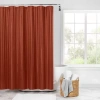 Fieldcrest Heritage Classic Stripe Shower Curtain In Orange