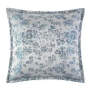 Fieldcrest Moonlit Blossom Embellished Euro Sham In Blue