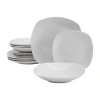 Fieldcrest Riviera 12-pc. Ceramic Dinnerware Set In White