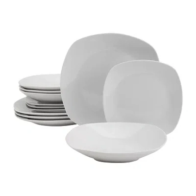 Fieldcrest Riviera 12-pc. Ceramic Dinnerware Set In White