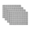 Fieldcrest Window Pane 4-pc. Placemat In Gray
