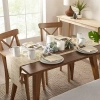 Fieldcrest Window Pane Table Runner In Sand