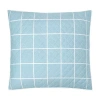 Fieldcrest Windowpane Reversible Euro Sham In Blue