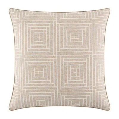 Fieldcrest Woven Geo Square Throw Pillow In Neutral