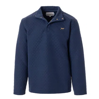 Fieldstone Men's Diamond Patterned Pullover In Navy In Multi