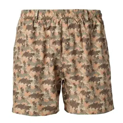Fieldstone Men's Outland Edge Performance Shorts In Camouflage In Brown