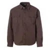 Fieldstone Men's The Shacket Tops In Brown In Brown