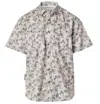 Fieldstone Youth Marsh Camo Button Down In Grey Multi In Gray