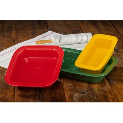 Fiesta 10 3/4 Inch X 5 3/4 Inch Loaf Pan Baker 1.4 Quarts In Scarlet