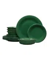 Fiesta Classic Rim 12 Pc. Dinnerware Set, Service For 4 In Jade