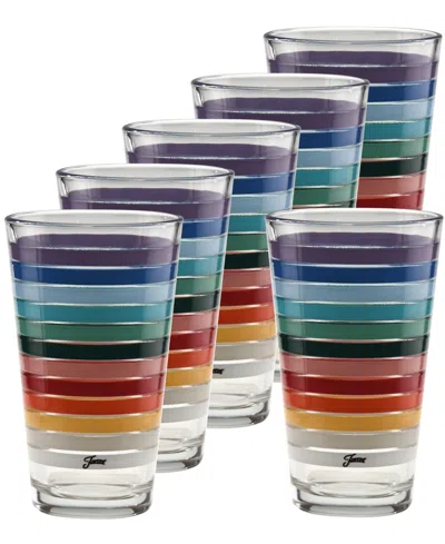 Fiesta 2026 All Colors Tapered Cooler Glasses, Set Of 6 In Multi