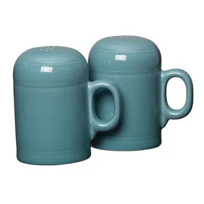 Fiesta 4 5/8 Inch Rangetop Large Salt And Pepper Shaker Set In Turquoise