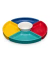 Fiesta 5 Pc. Vibrant Mixed Colors Entertaining Set In Vibrant Mixed Colors