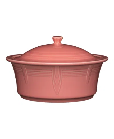 Fiesta Large Covered Casserole 90 Oz. In Peony