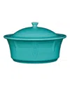 Fiesta Large Covered Casserole 90 Oz. In Turquoise