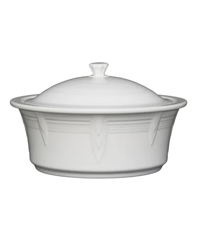 Fiesta Large Covered Casserole 90 Oz. In White