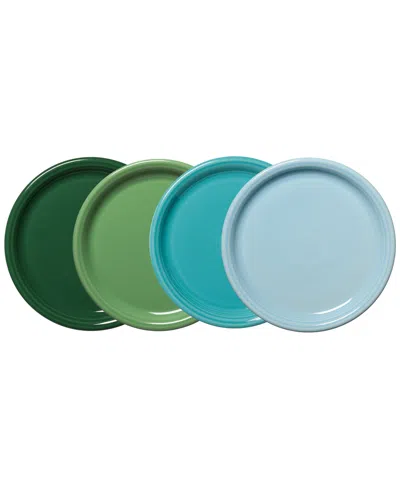 Fiesta Aegean Bistro Coupe Dinner Plates, Set Of 4 In Multi