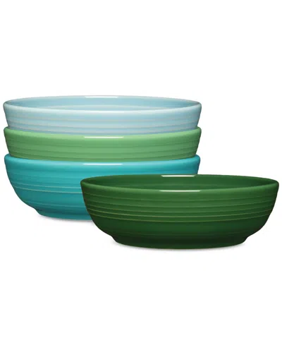 Fiesta Aegean Coupe 6.75" Salad Bowls, Set Of 4 In Green