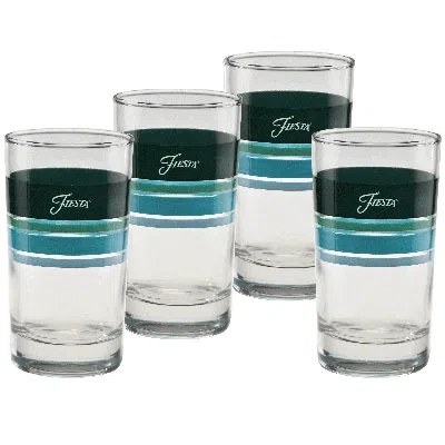 Fiesta Aegean Edgeline 7-ounce Juice Glass Set Of 4 In Multi