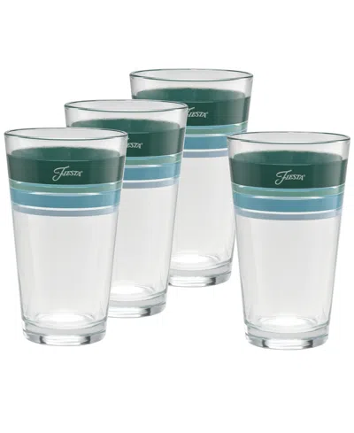FIESTA AEGEAN EDGELINE TAPERED COOLER GLASS, SET OF 4