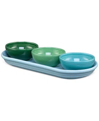 Fiesta Aegean Mixed Colors 4 Pc. Condiment Set In Multi