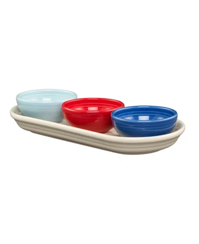 Fiesta Americana 4-pc. Condiment Set In Blue