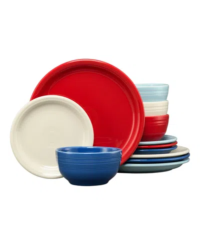 Fiesta Americana Bistro Coupe 12-pc. Dinnerware Set, Service For 4 In Multi
