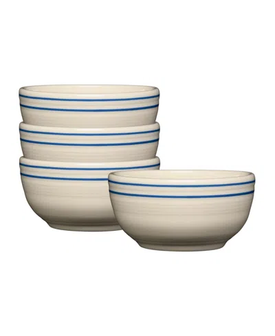 Fiesta Americana Bistro Coupe Cereal Bowls, Set Of 4, Service For 4 In Neutral