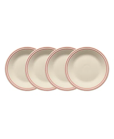Fiesta Americana Classic Rim Dinner Plates, Set Of 4, Service For 4 In Multi