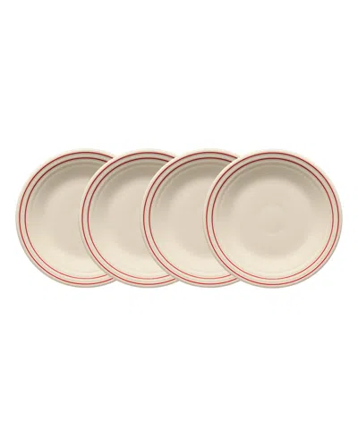 Fiesta Americana Classic Rim Luncheon Plates, Set Of 4, Service For 4 In Multi