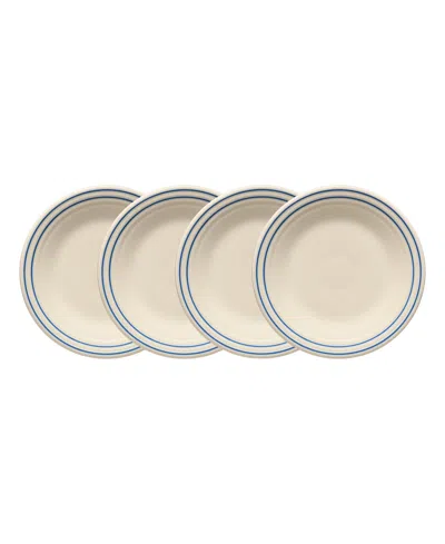 Fiesta Americana Classic Rim Luncheon Plates, Set Of 4, Service For 4 In Neutral