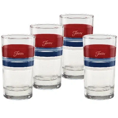 Fiesta Americana Edgeline 7-ounce Juice Glass Set Of 4 In Multi