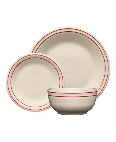 Fiesta Americana Lapis Band 3-pc. Dinnerware Set In Pink