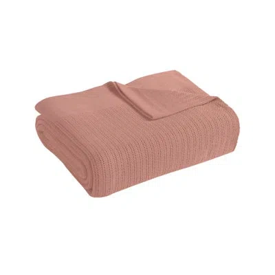 Fiesta Avanti 100% Cotton Blanket In Peony