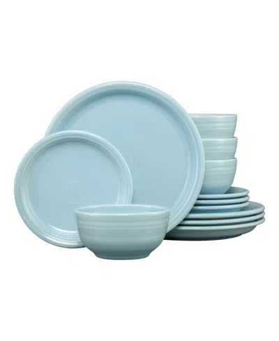 Fiesta Bistro Coupe 12-piece Dinnerware Set, Service For 4 In Blue