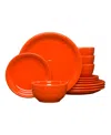 Fiesta Bistro Coupe 12-piece Dinnerware Set, Service For 4 In Poppy