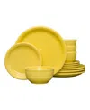 Fiesta Bistro Coupe 12-piece Dinnerware Set, Service For 4 In Sunflower