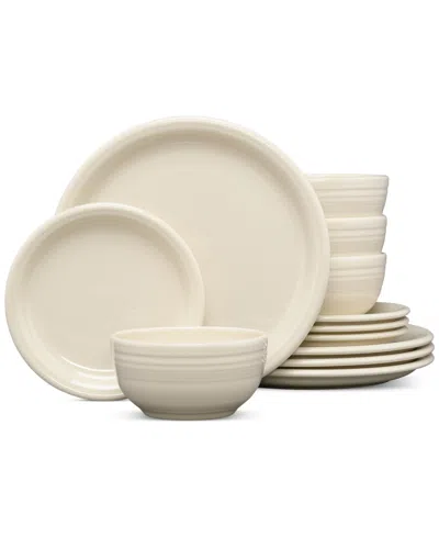 Fiesta Bistro Coupe 12-piece Dinnerware Set, Service For 4 In Neutral