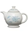 Fiesta Botanical Floral 44 Oz. Covered Teapot In Botanical Floral
