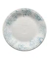 Fiesta Botanical Floral Classic Dinner Plate In Open White