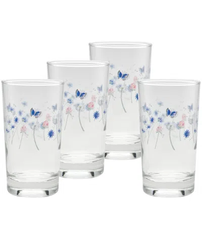 Fiesta Breezy Floral Juice Glass, Set Of 4 In Multi