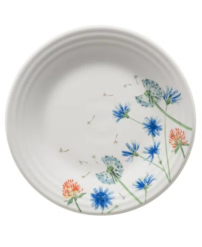 Fiesta Breezy Floral Luncheon Plate In White